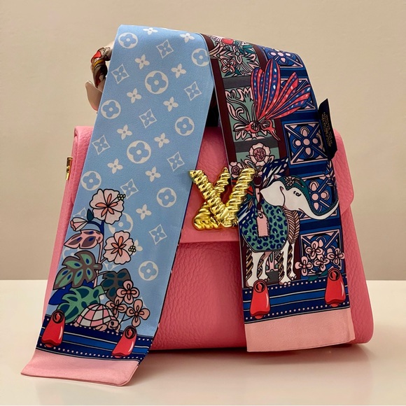 Big Twilly: Colorful Designer Silk Scarf - Picture 2 of 9